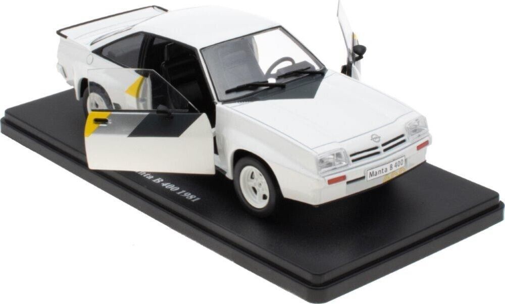 MAG 1:24 Scale Diecast Car - 1981 Opel Manta 400 in White - Blister Pack