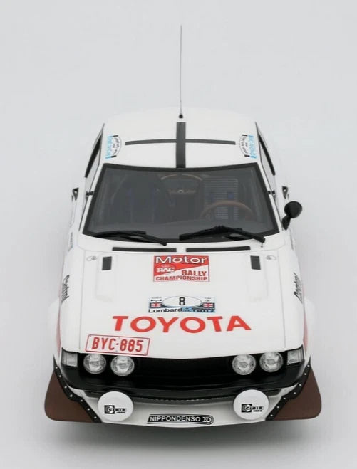 OTTO 1:18 Scale Resin - Toyota Celica 1600 2nd RAC Rally 1977, Hannu Mikkola - Red/White - OT1044