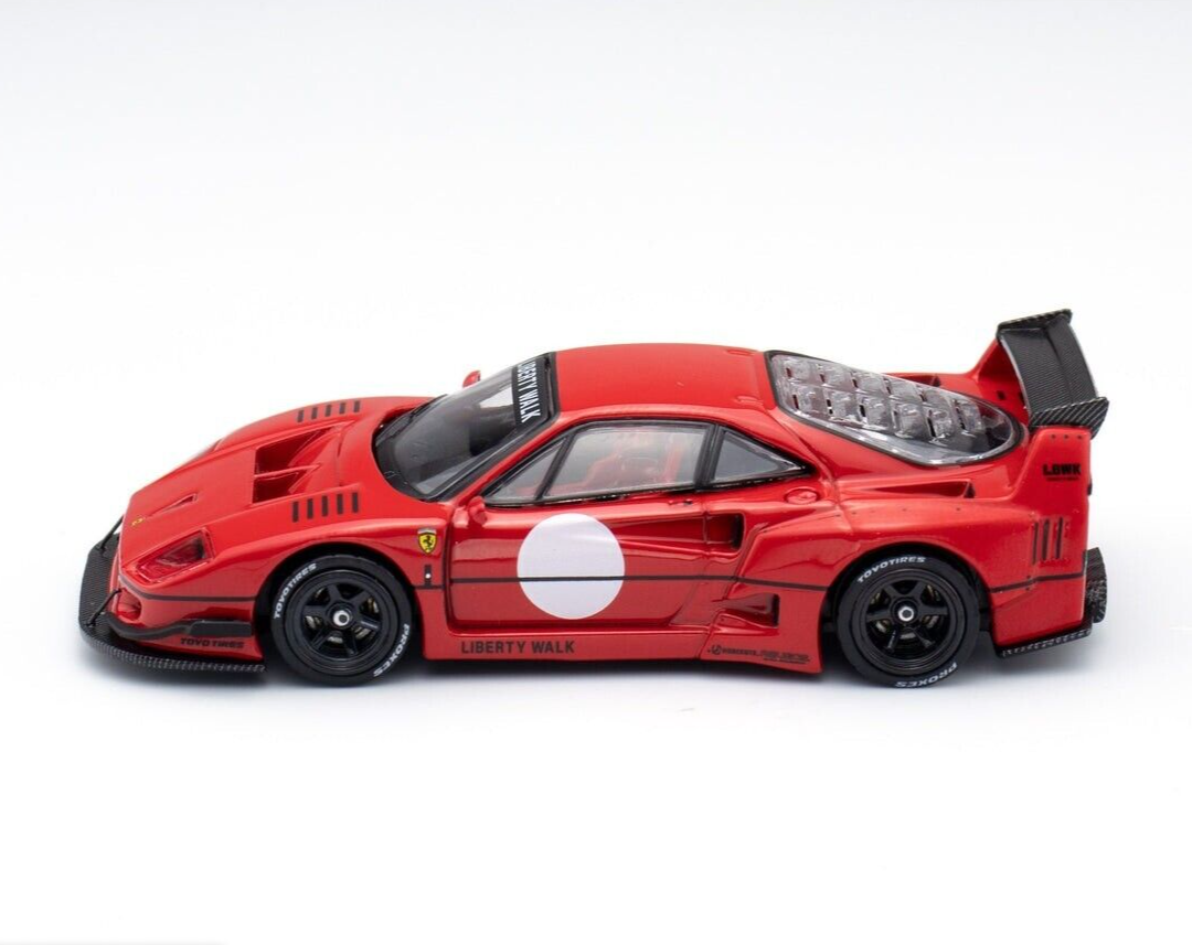 INNO64 1:64 Scale Diecast Ferrari F40 LBWK - Liberty Walk, Tokyo Red
