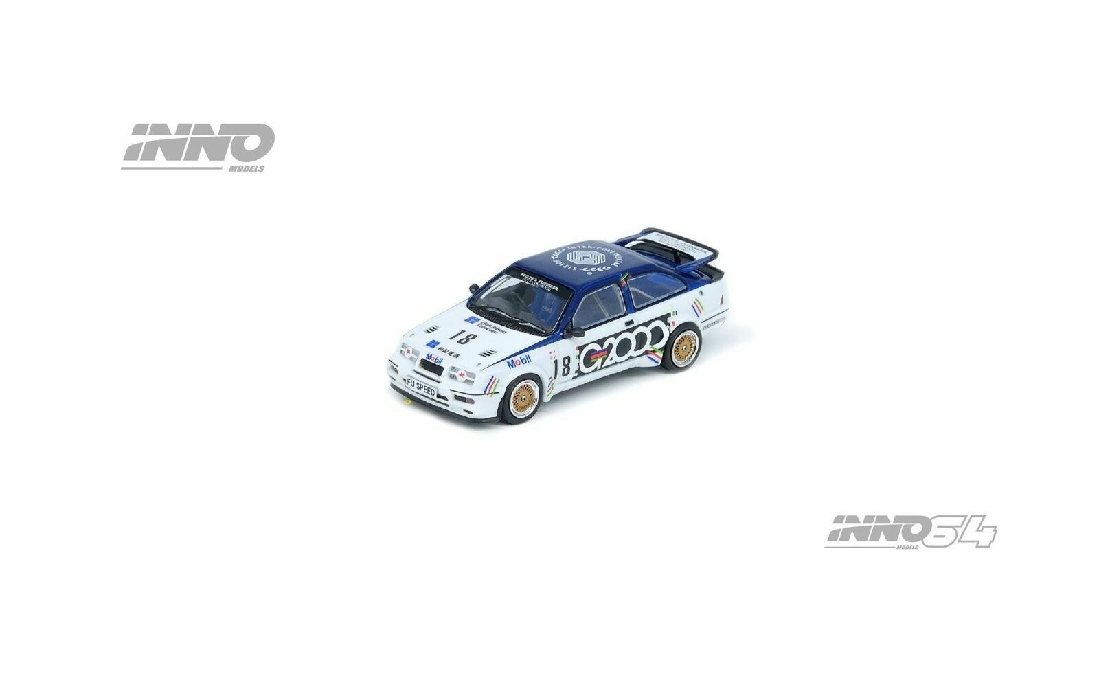 INNO64 1:64 FORD SIERRA RS500 COSWORTH #18 Macau Guia Race 1988 3rd Place G2000