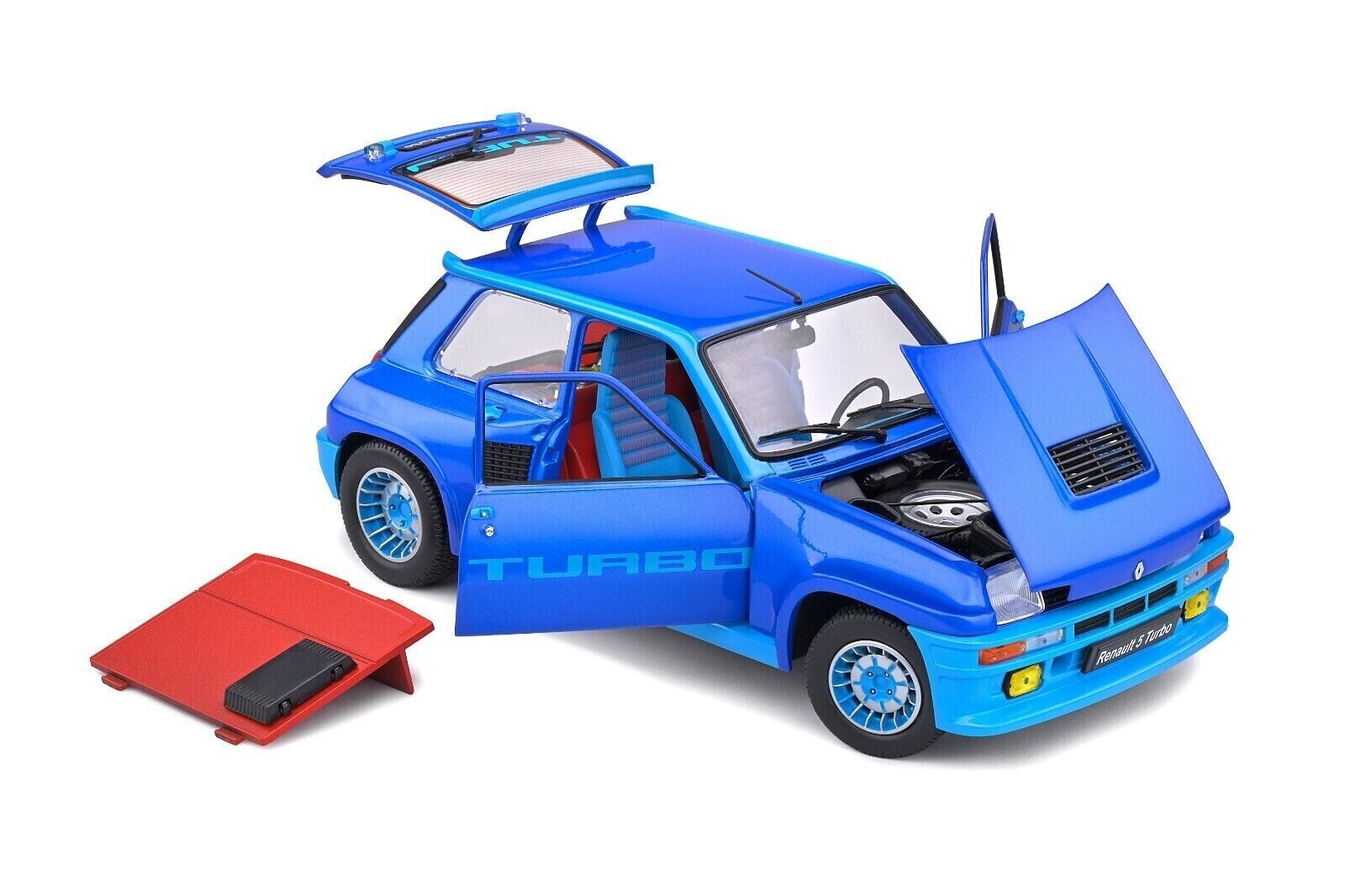 SOLIDO 1:18 Scale Diecast - 1981 Renault 5 Turbo in Blue