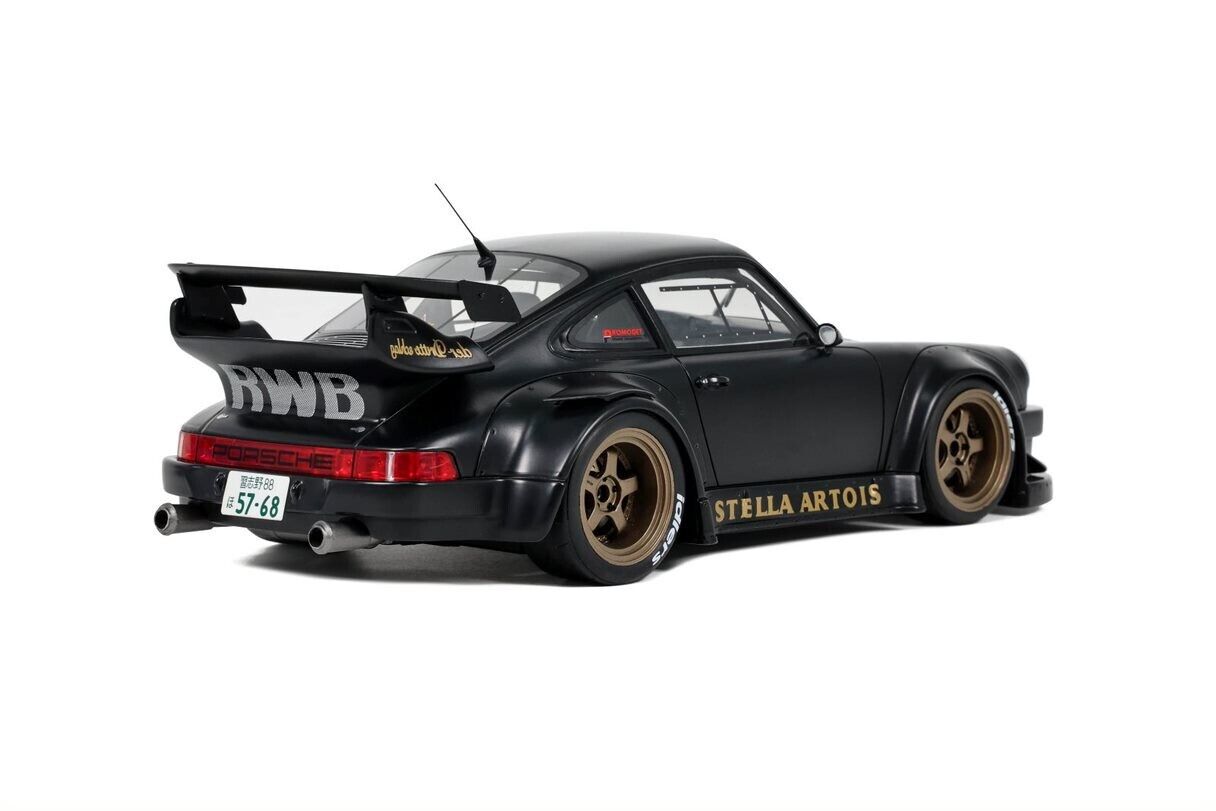 GT Spirit 1:18 Scale Resin Model Porsche 911 (964) RWB Body Kit Stella Artois - GT421