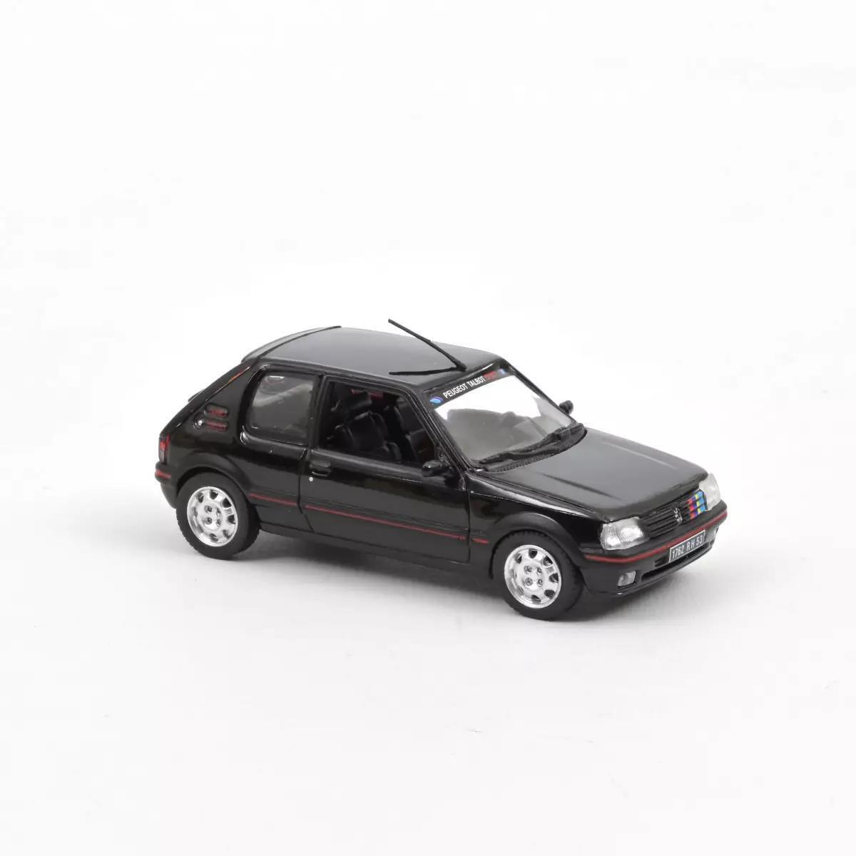 NoRev 1:43 Scale Diecast, 1992 Peugeot 205 1.9 GTi in Black with PTS Decals