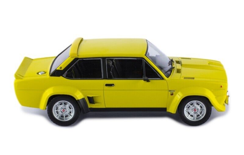 IXO 1:18 Scale Diecast Model - 1980 Fiat 131 Abarth in Yellow