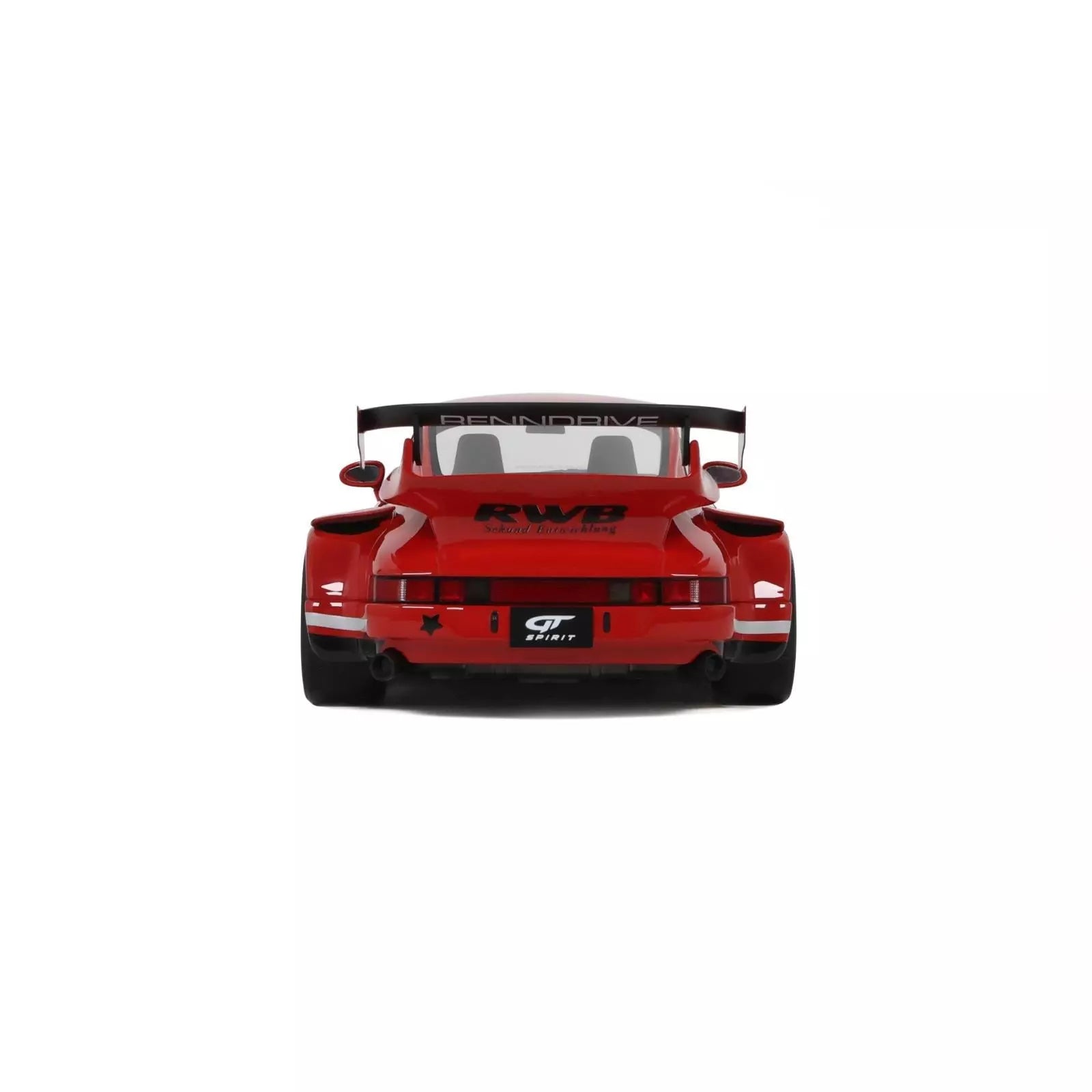GT Spirit 1:18 Scale Resin Model - Porsche 911 (930) RWB Painkiller, Indian Red - GT449