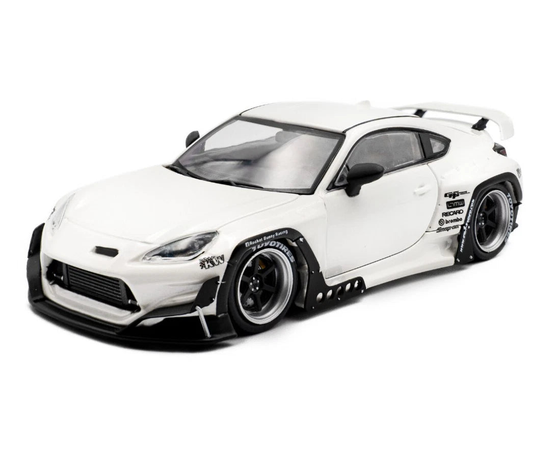 SOLIDO 1:43 Diecast, 2022 PANDEM TOYOTA GR86 ROCKET BUNNY, WHITE - S4315102