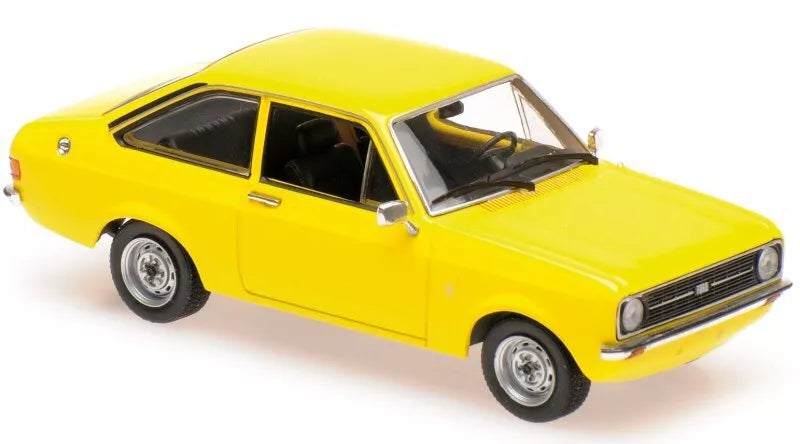 Maxichamps Minichamps 1:43 SCALE 1975 Ford Escort Mk2 1.3L in Yellow