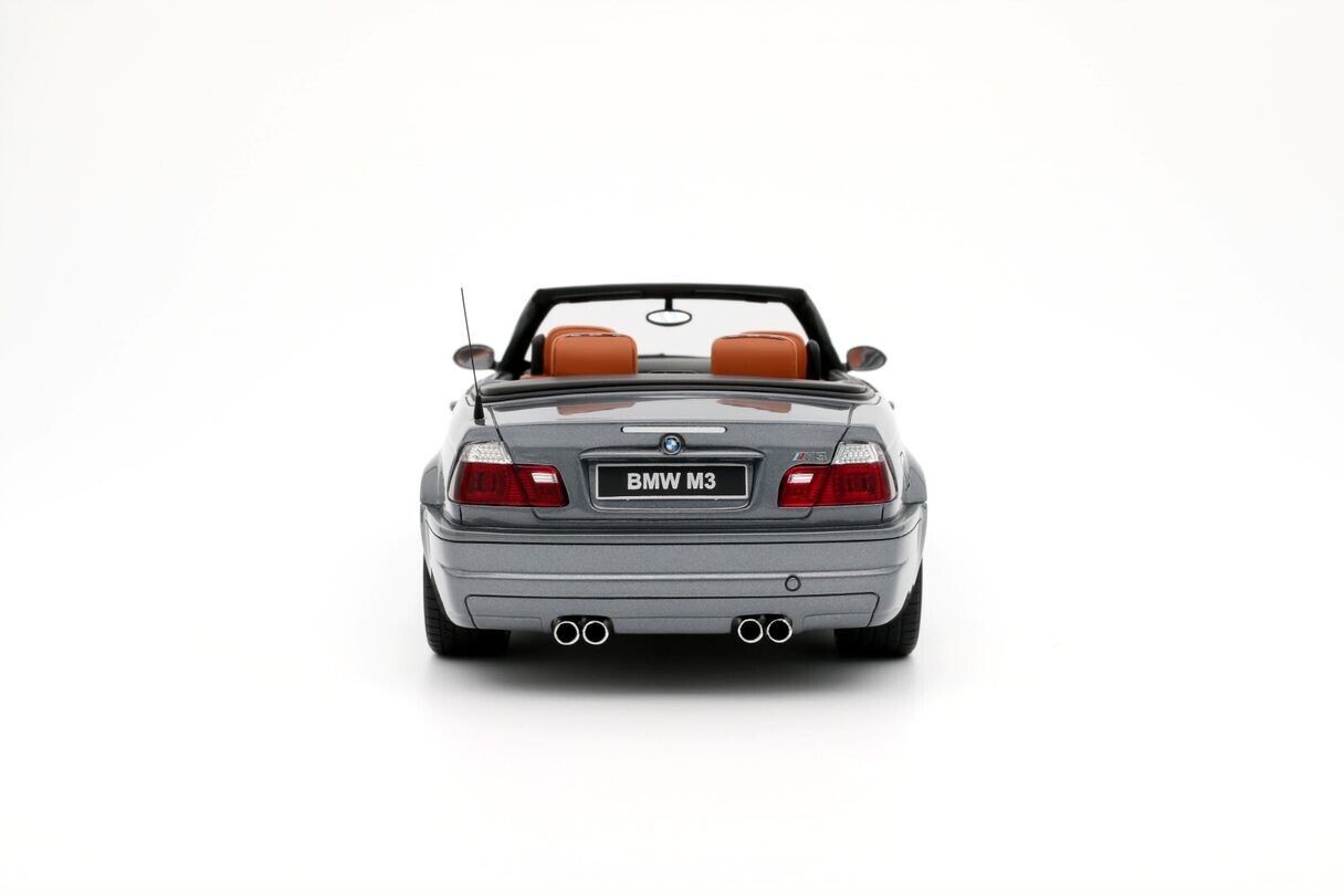 OTTO 1:18 Scale Resin Model Car - 2004 BMW E46 M3 Convertible - Grey (OT1006)