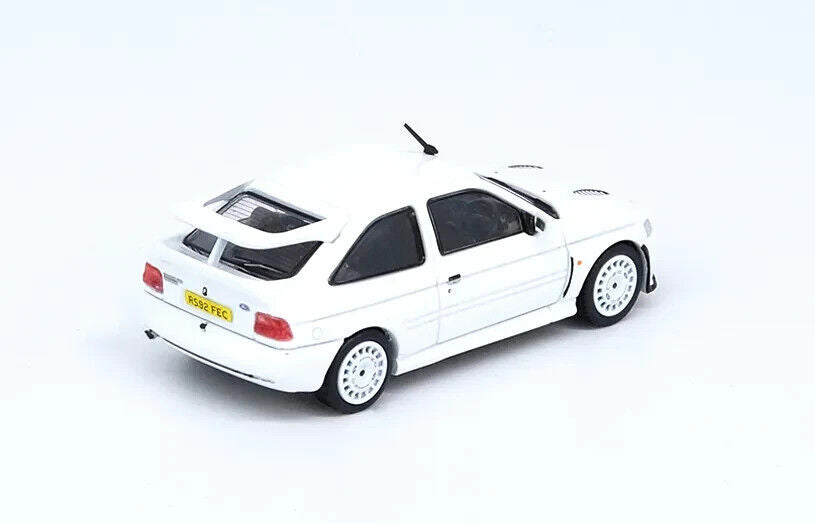 INNO64 1:64 Scale Diecast Model Car - Ford Escort RS Cosworth With Standard Alloys - White -RHD