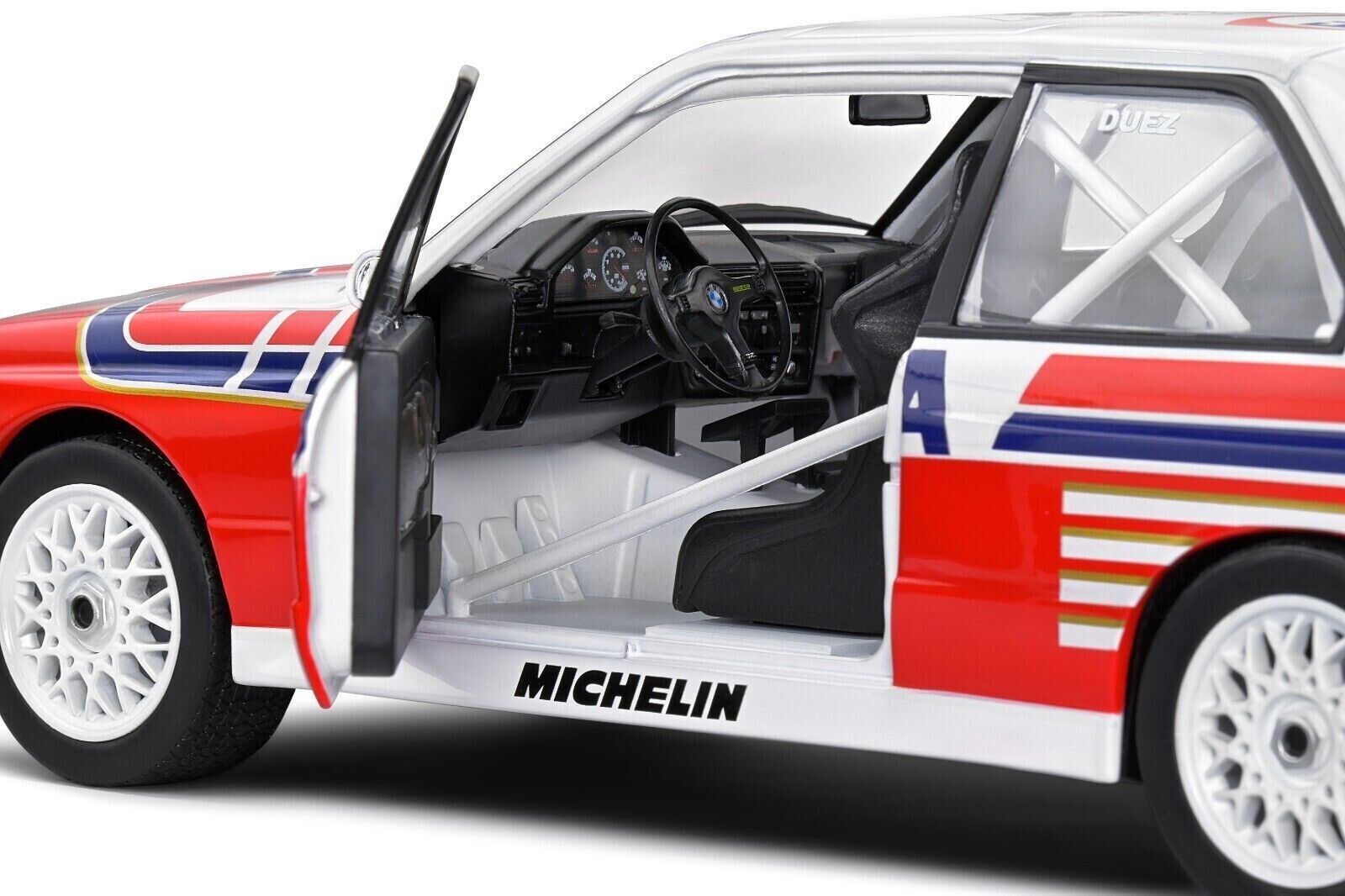 SOLIDO 1:18 Scale Diecast Model, BMW E30 M3 #14 Duez Belgium Procar 1993