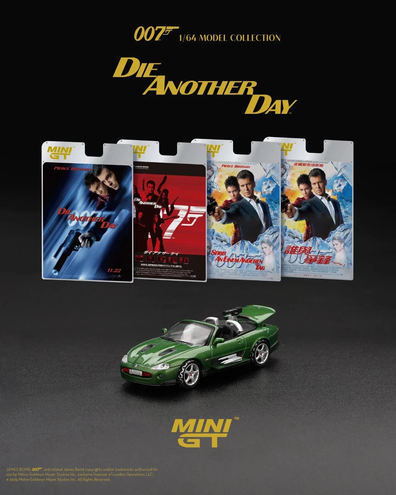 Mini GT 1:64 Jaguar XKR James Bond 007 - Die Another Day, English LHD - BLISTER PACKAGING - MGT00908-007E