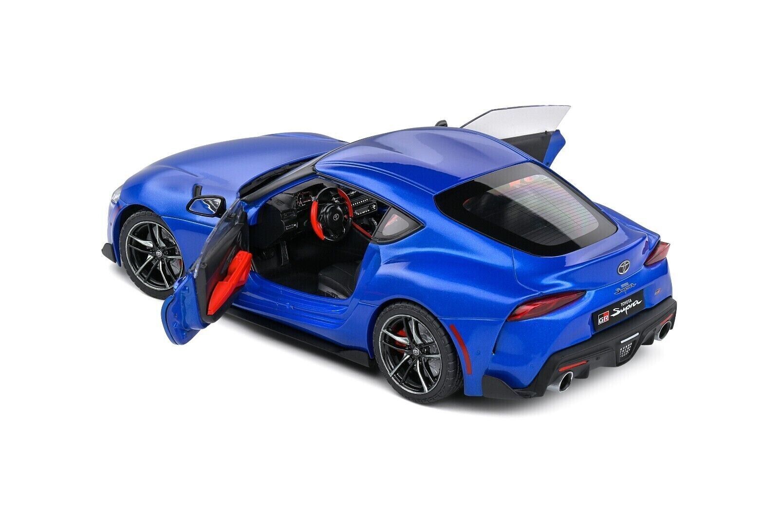 SOLIDO 1:18 Scale Diecast Model, 2021 Toyota GR Supra in Horizon Blue Metallic