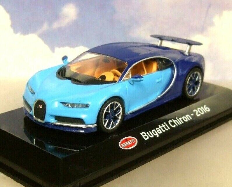 DEMAG 1:43 Scale Diecast Model Car - 2016 Bugatti Chiron 2 Tone Blue