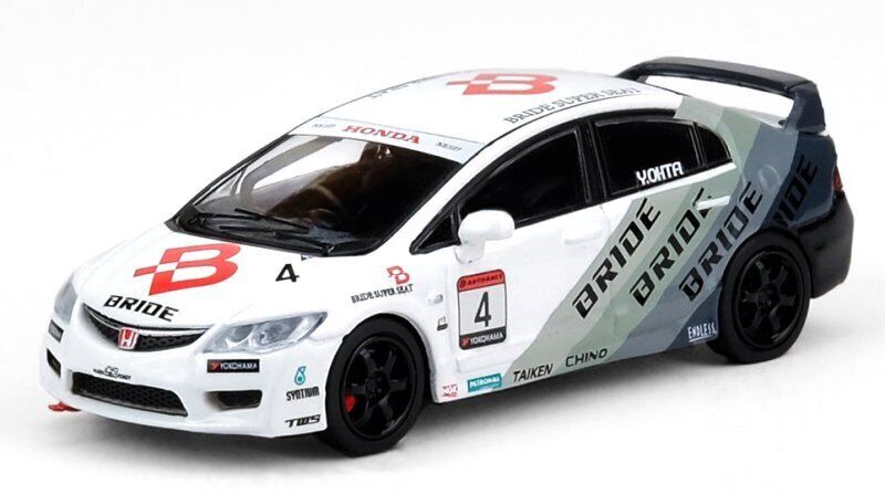 INNO64 1:64 Scale Honda Civic Type-R FD2 #4 Bride Mugen Power Cup 2012