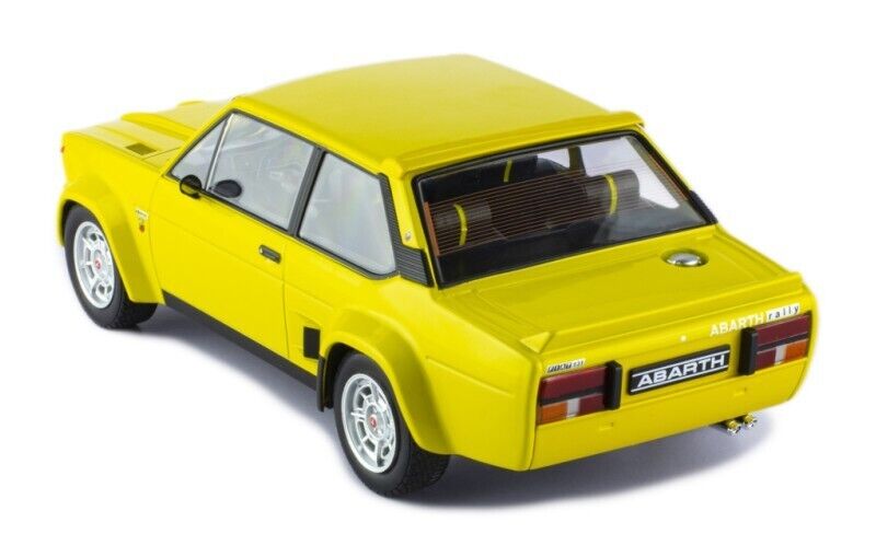 IXO 1:18 Scale Diecast Model - 1980 Fiat 131 Abarth in Yellow