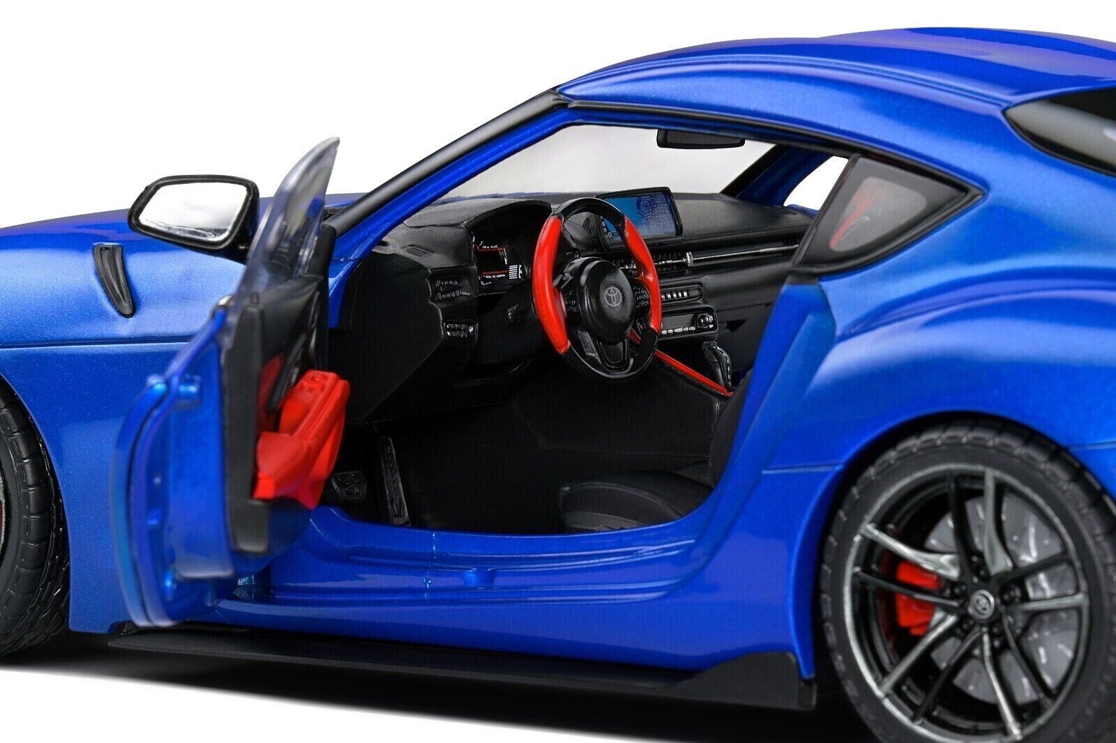 SOLIDO 1:18 Scale Diecast Model, 2021 Toyota GR Supra in Horizon Blue Metallic