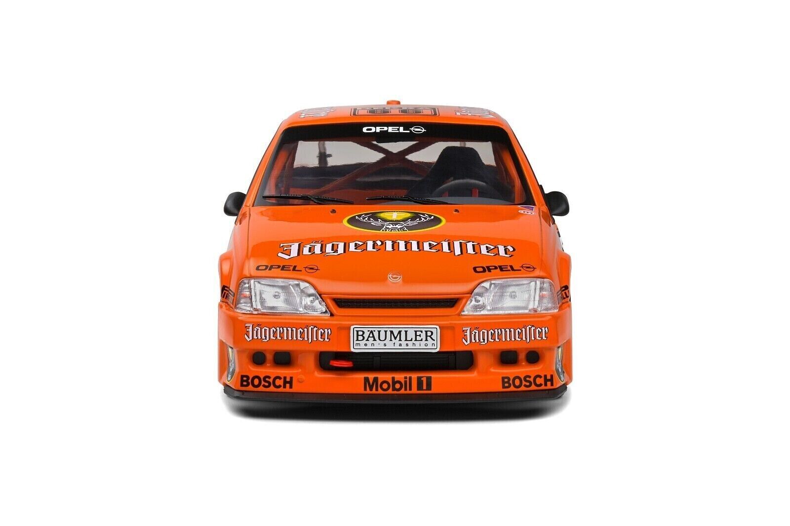 SOLIDO 1:18 Scale Diecast Model, 1991 Opel Omega Evolution 500 No 66 DTM Orange