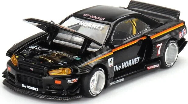 Mini Gt Kaido House 1:64 Nissan Skyline GT-R (R34) Tamiya X The Hornet - KHMG093