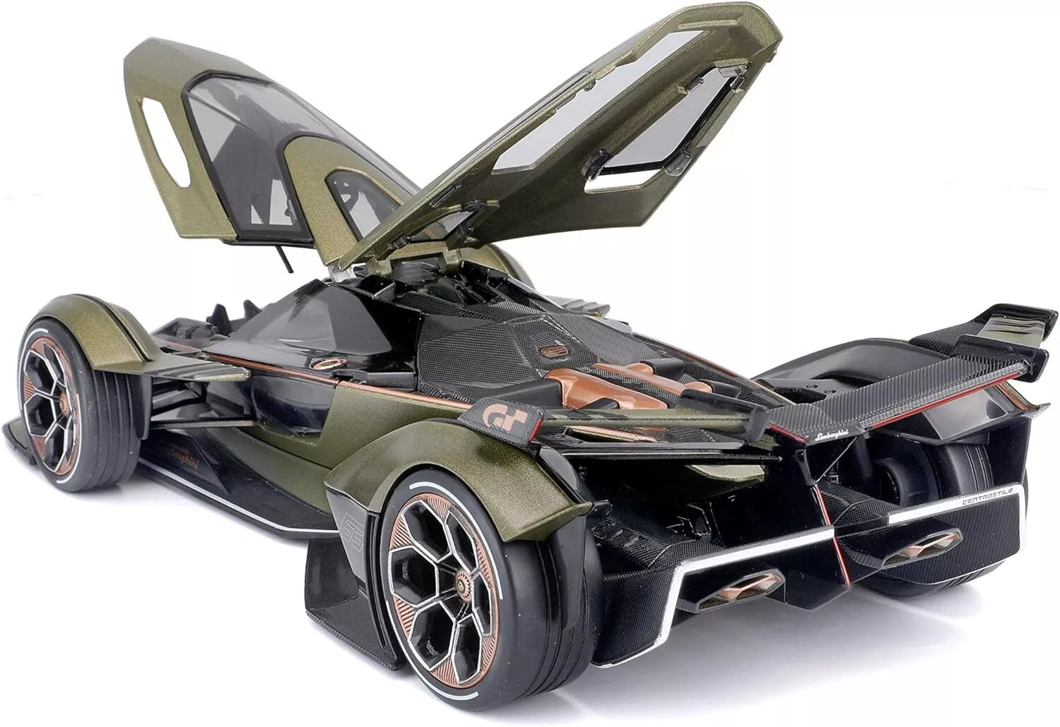 MAISTO 1:18 Scale - Lamborghini V12 Vision Gran Turismo Khaki Diecast Model Car