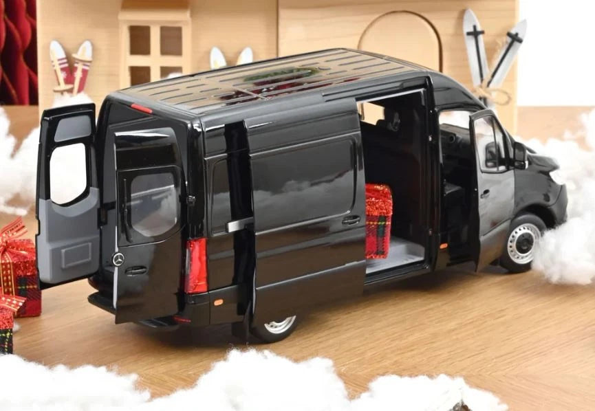Norev 1:18 Scale Diecast - 2018 MERCEDES SPRINTER , Black - NV183041