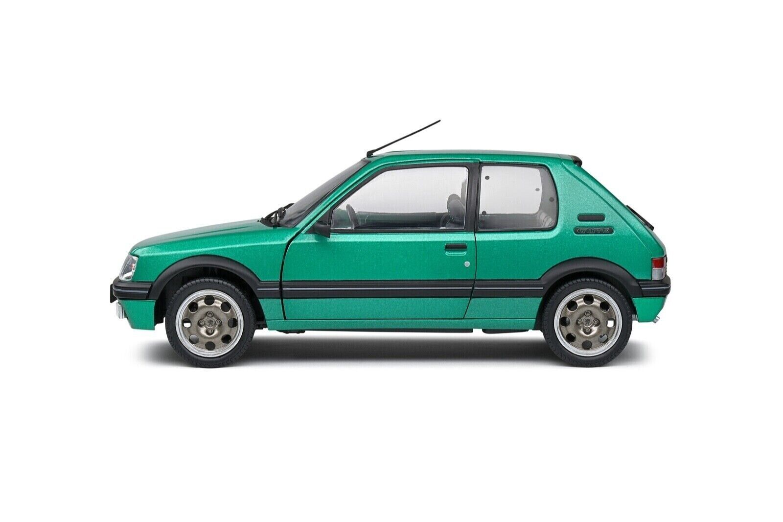 SOLIDO 1:18 Scale Diecast Model Car, Peugeot 205 GTI Griffe 1992 - Met Green