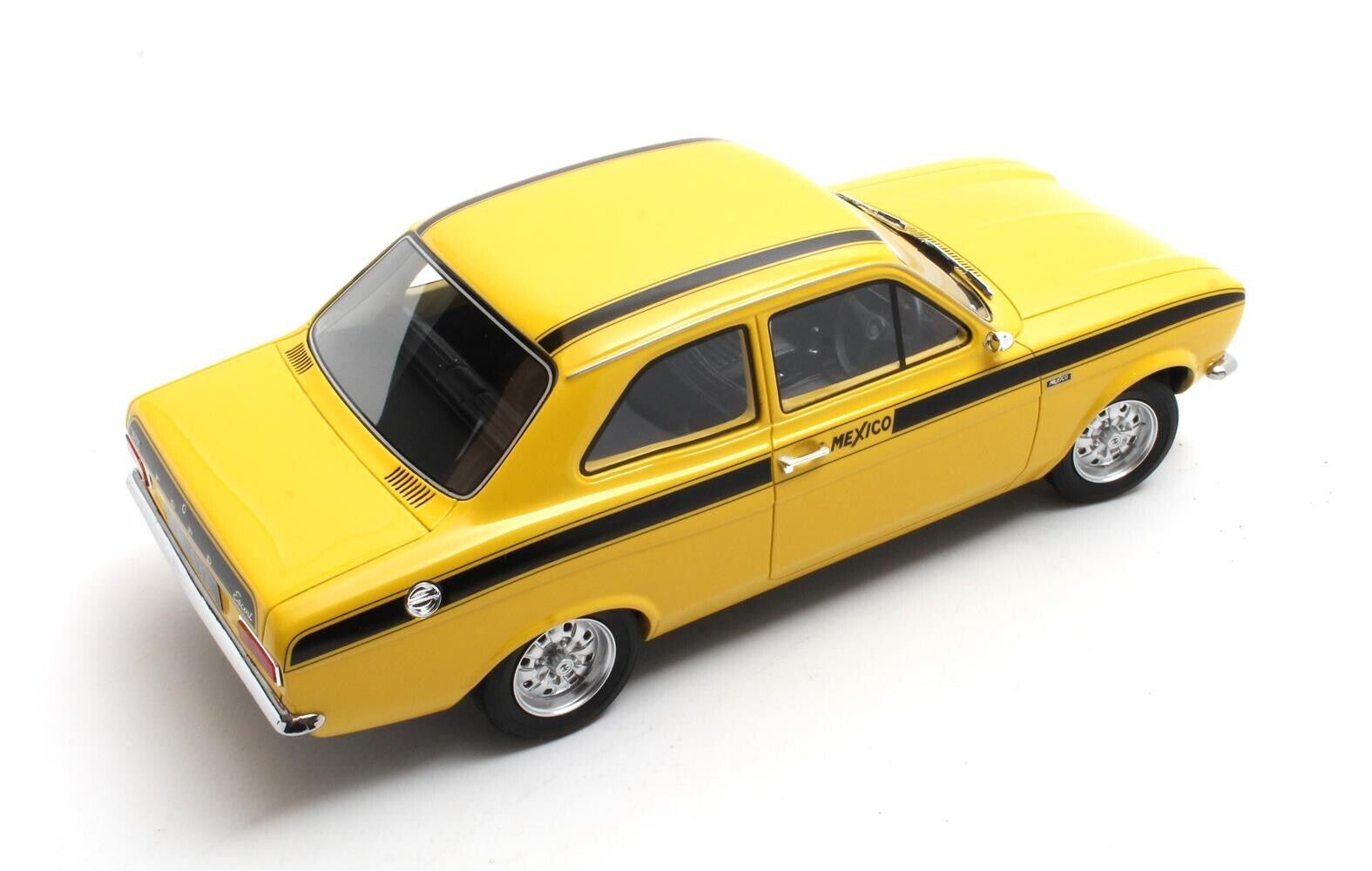 CULT 1:18 Scale Model 1973 Ford Escort Mk1 Mexico - Yellow - CML063-3 - Only 96 Made