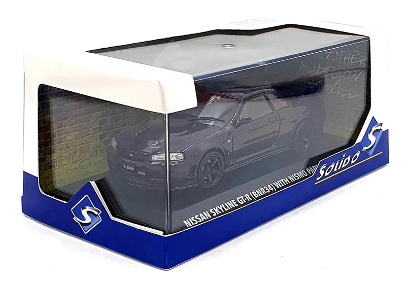 SOLIDO 1:43 Diecast, 2005 Nissan Skyline GT-R (BNR34) with Nismo Parts, Midnight Purple - S4318201