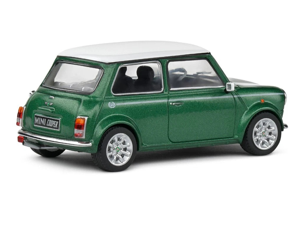SOLIDO 1:43 Scale Diecast, 1994 Mini Cooper S 1.3 Sport Pack, British Racing Green - S4316601