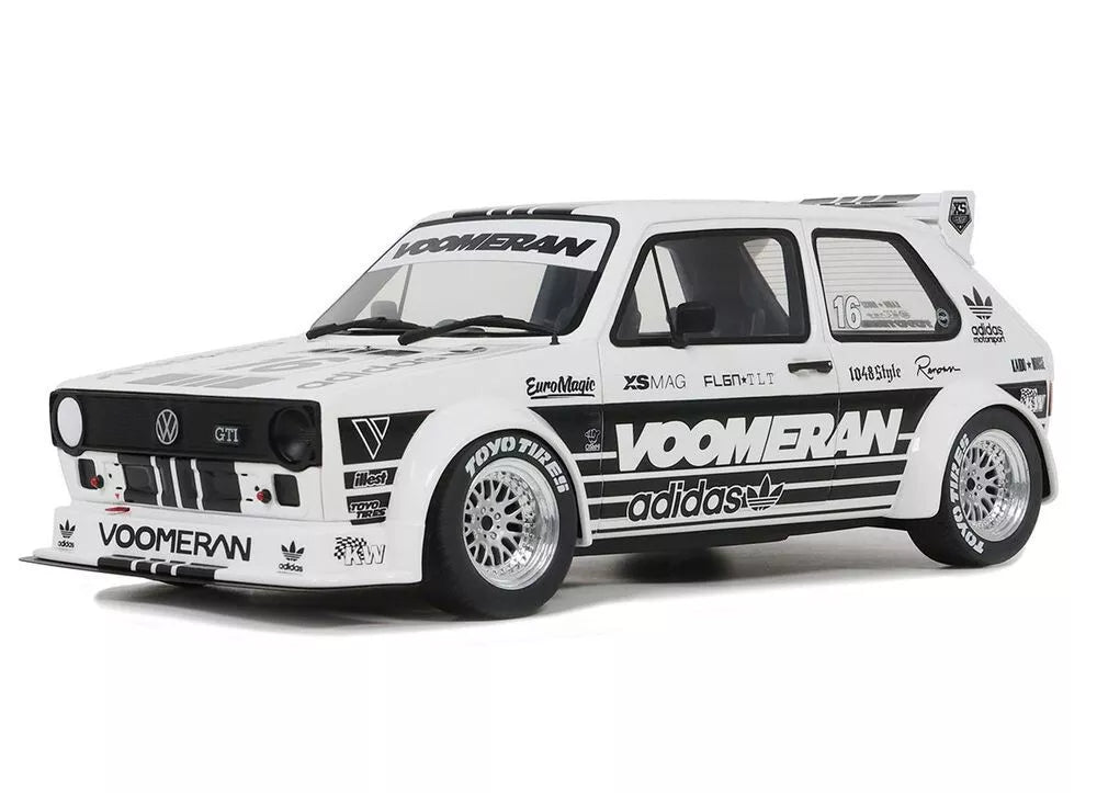 OTTO 1:18 Scale Resin Model Car - 1:18 VW Volkswagen Golf Mk1 GTI VOOMERAN, WHITE - OT1061