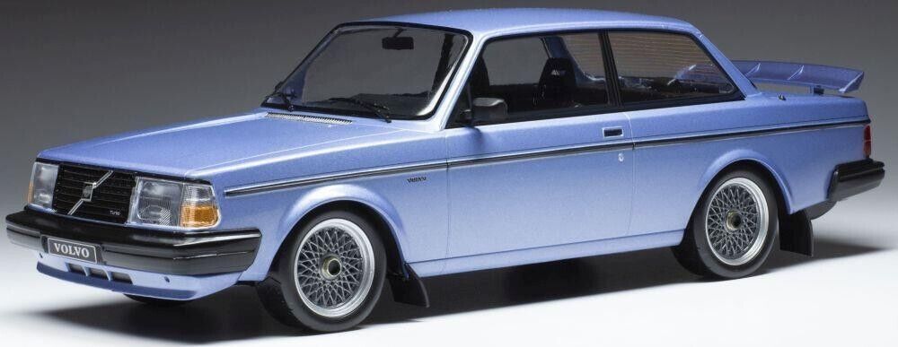 IXO 1:18 Diecast Model Car - 1986 Volvo 240 Turbo Custom Matt Blue