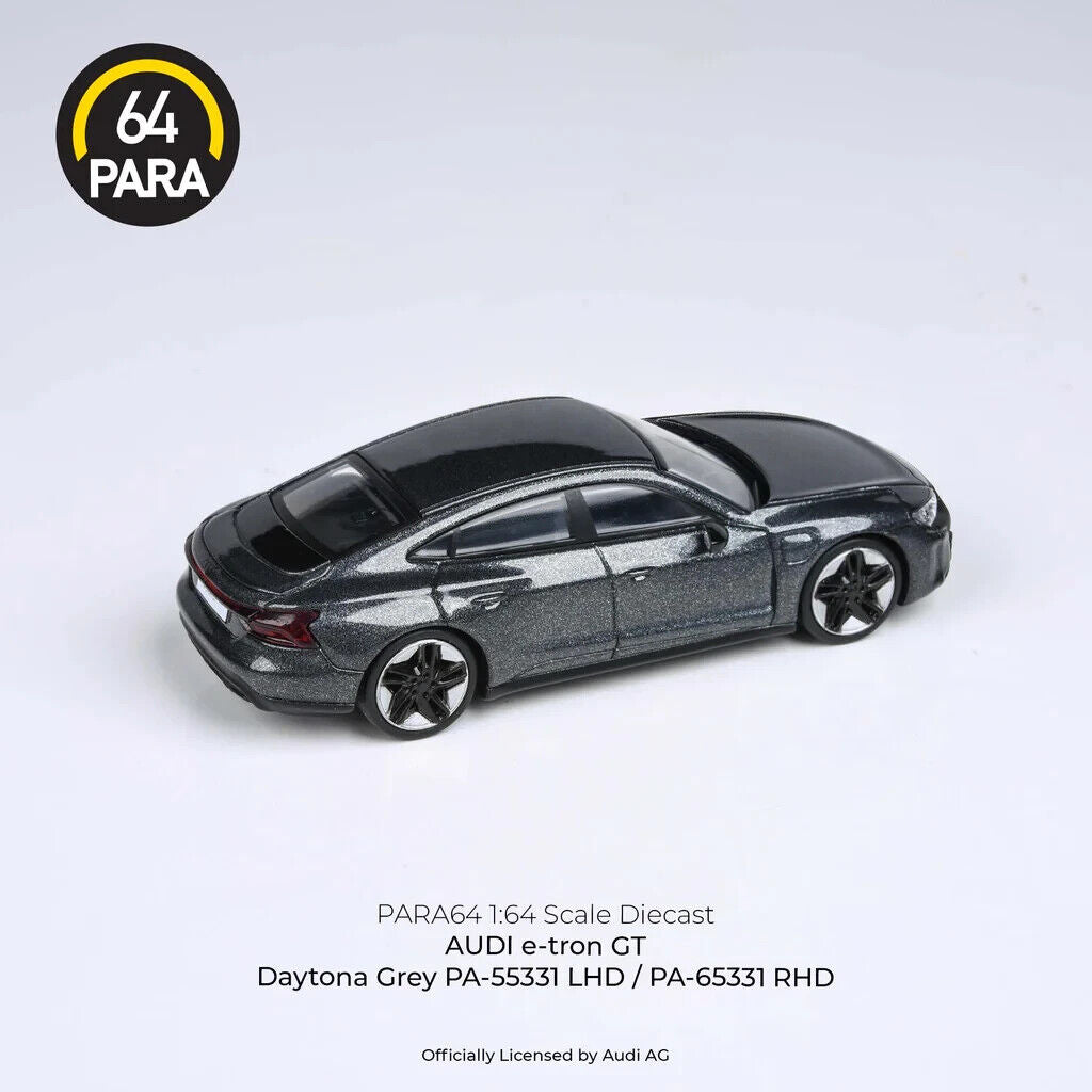 PARA64 1:64 Scale Diecast Model Car - Audi R5 r-tron GT in Daytona Grey - RHD