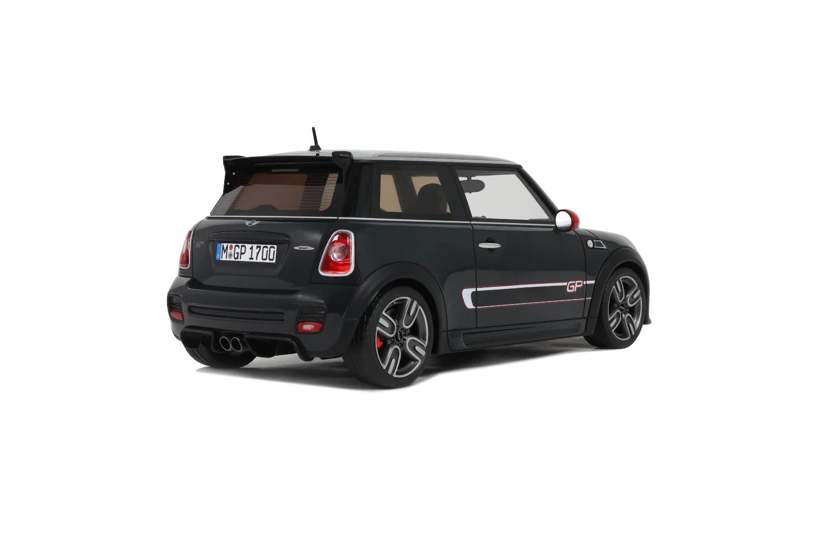 OTTO 1:18 Scale Resin - 2012 Mini Cooper JCW GP2 R56,Thunder Grey Metallic - OT497