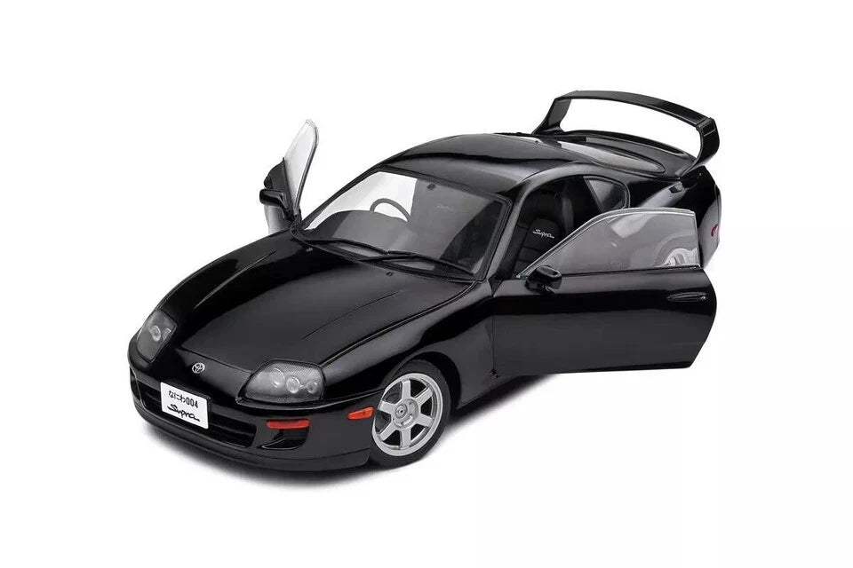 SOLIDO 1:18 Scale Diecast Model Car, 1993 Toyota Supra MK4 (A80) - Astral Black - S1807606