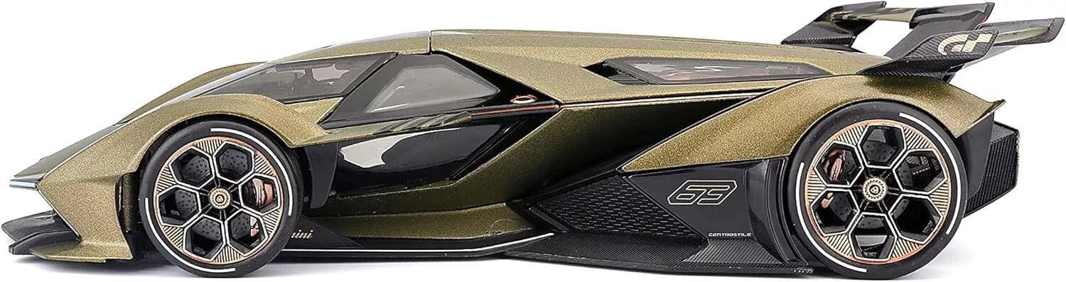 MAISTO 1:18 Scale - Lamborghini V12 Vision Gran Turismo Khaki Diecast Model Car