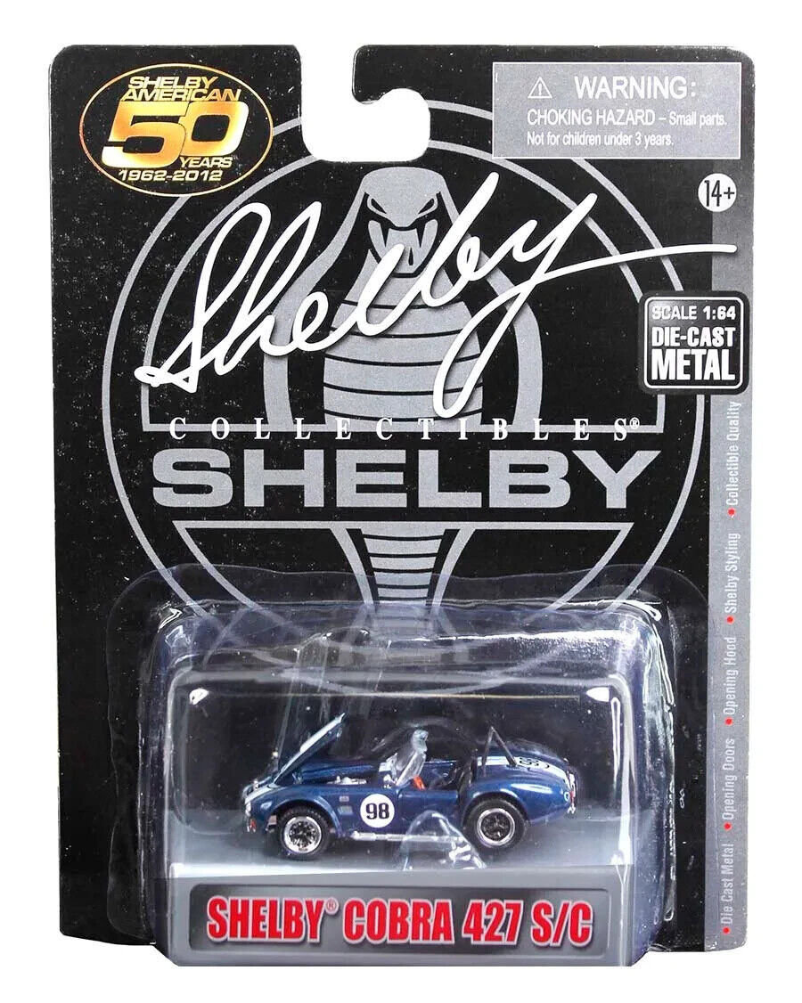 Shelby Collectibles 1:64 Scale 1965 Shelby Cobra 427 S/C #98 SC-705 BLUE
