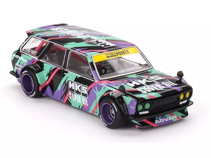Mini GT 1:64 Scale Kaido House Datsun Kaido 510 Wagon HKS V1 - KHMG144