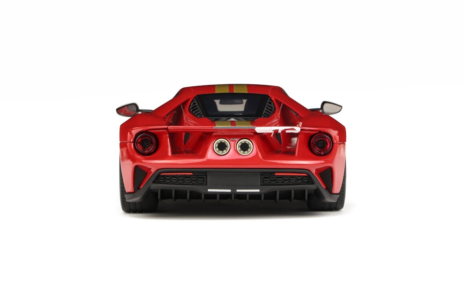 GT Spirit 1:18 Scale Resin Model Car - Ford GT Heritage Edition Alan Mann - Red - GT883