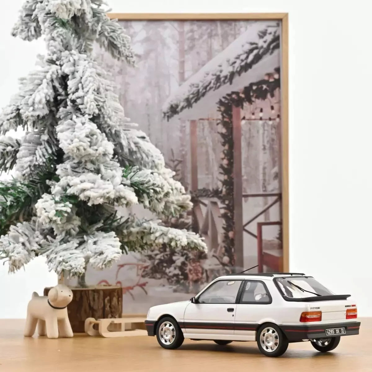 NoRev 1:18 Diecast Model Car, 1987 Peugeot 309 GTi LHD, Meije White - 184888