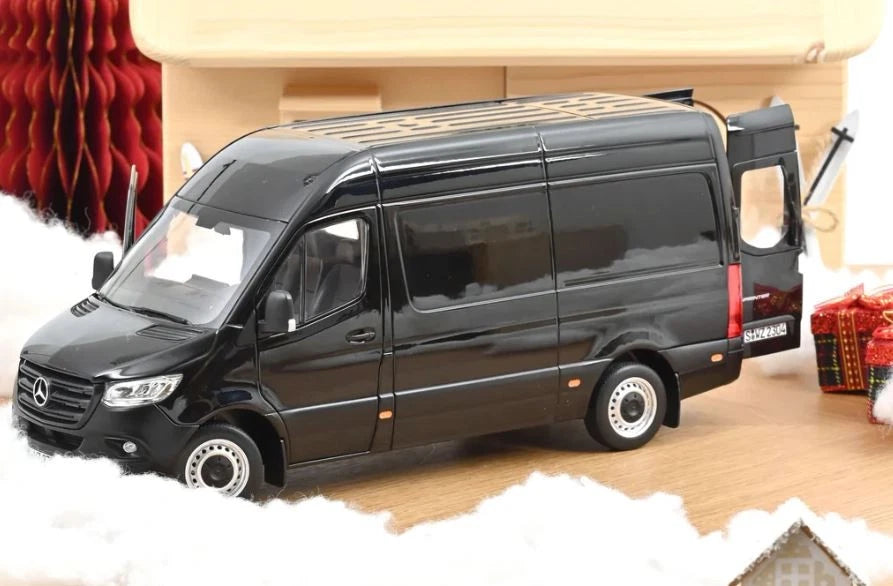 Norev 1:18 Scale Diecast - 2018 MERCEDES SPRINTER , Black - NV183041