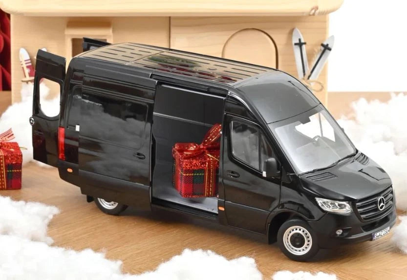 Norev 1:18 Scale Diecast - 2018 MERCEDES SPRINTER , Black - NV183041