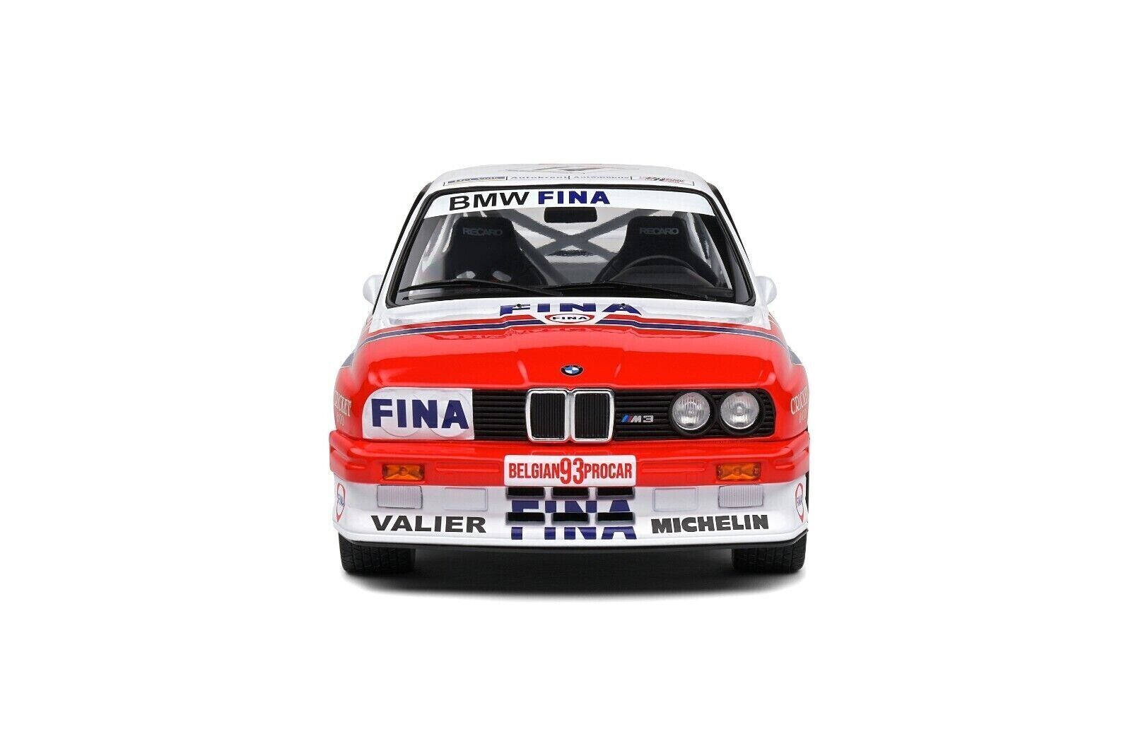 SOLIDO 1:18 Scale Diecast Model, BMW E30 M3 #14 Duez Belgium Procar 1993