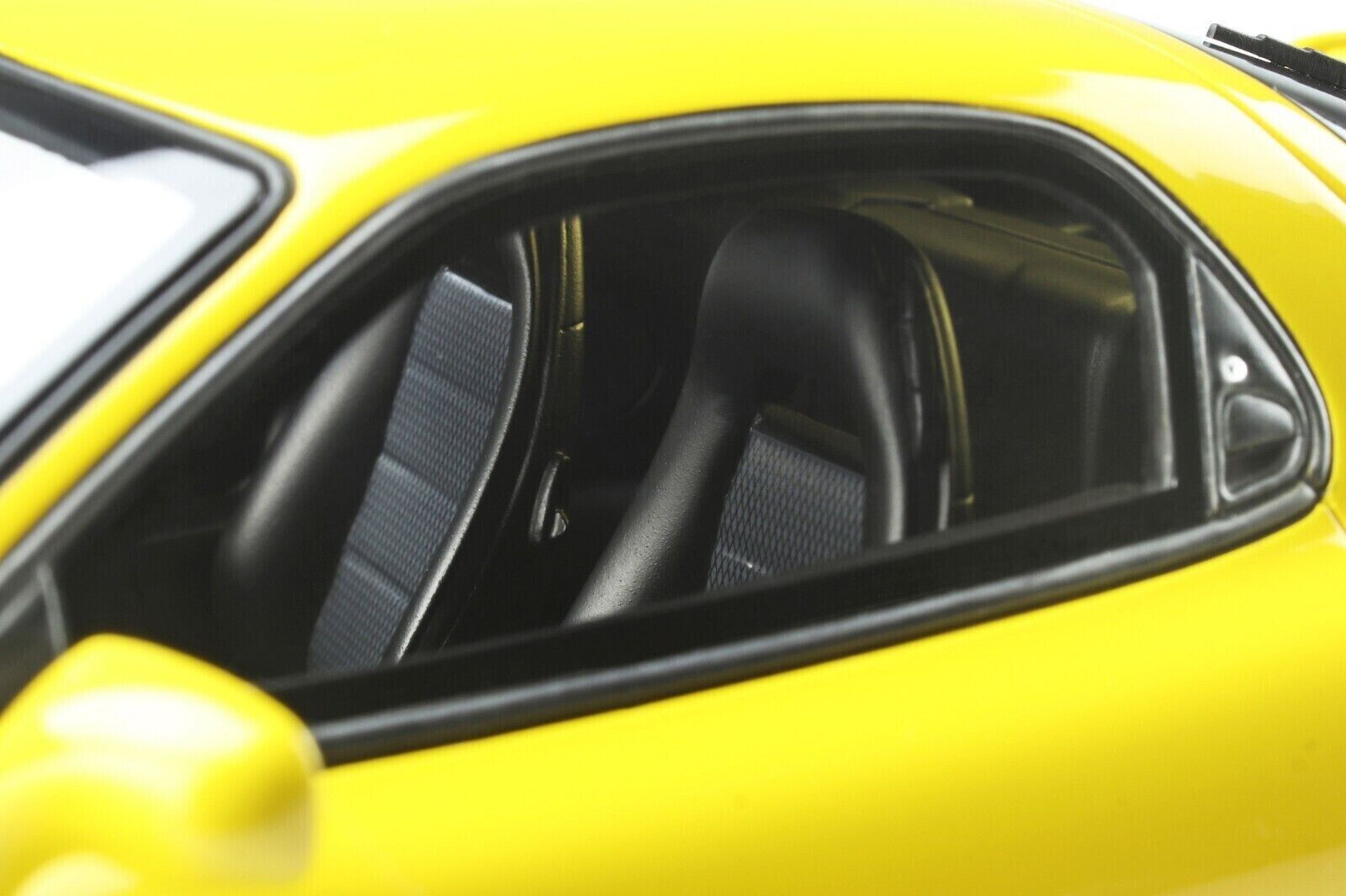 OTTO 1:18 Scale Resin Model Car - 1999 Mazda RX7 - FR Type R Bathurst R Yellow (OT397)