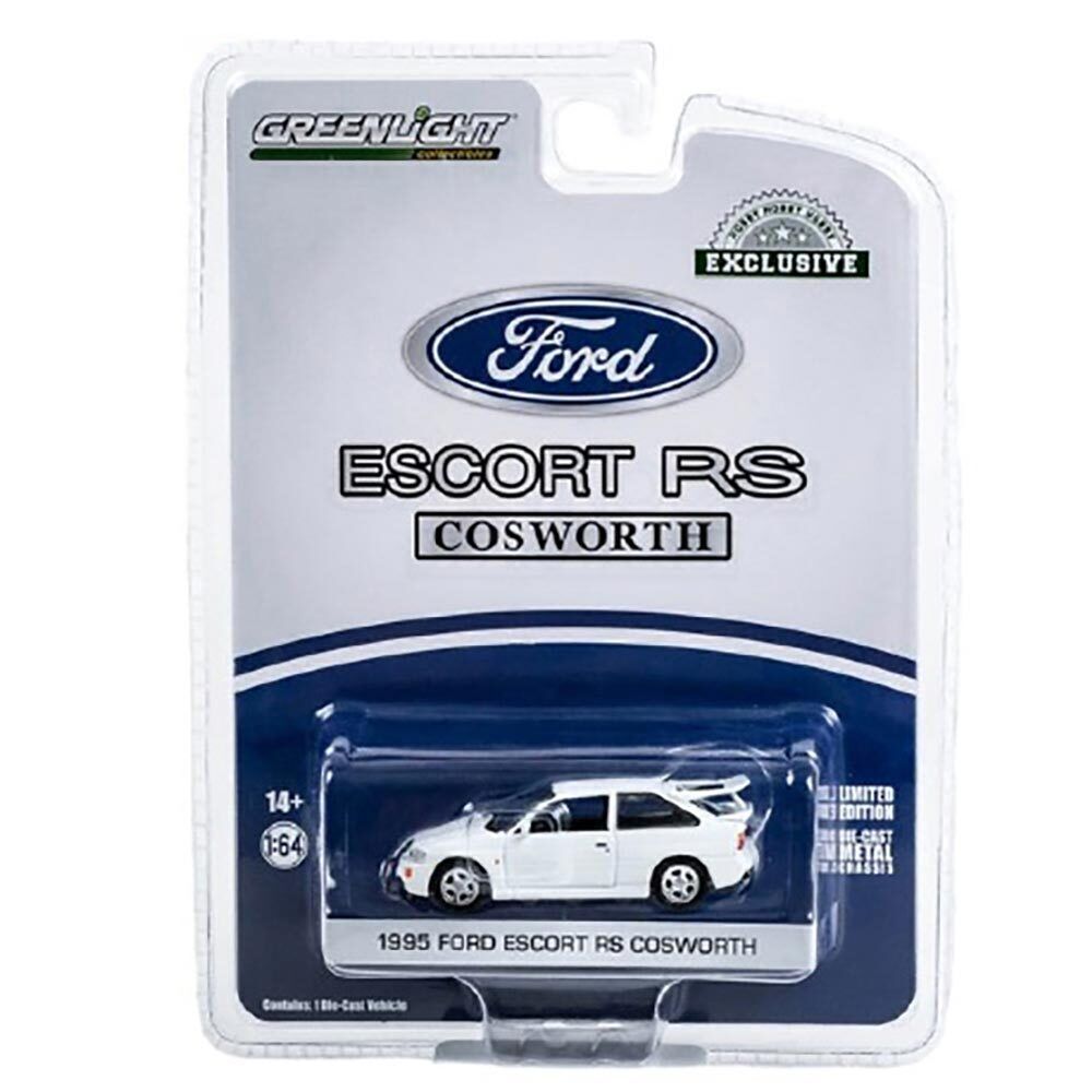 1:64 Greenlight 1995 Ford Escort RS Cosworth - Diamond White