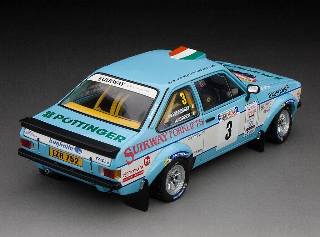 Sunstar 1:18 Ford Escort RS1800 – #3 C Breen/V.Hennessey Winner West Wales Rally
