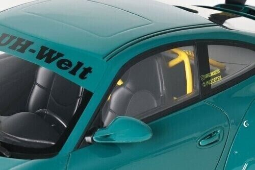 GT Spirit 1:18 Scale Resin Model Car Porsche 911 (997) RWB Bodykit Syunkashuto Green - GT896