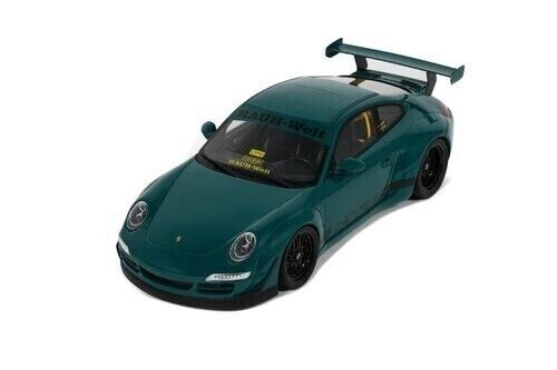 GT Spirit 1:18 Scale Resin Model Car Porsche 911 (997) RWB Bodykit Syunkashuto Green - GT896