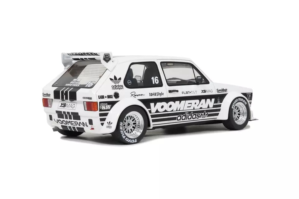 OTTO 1:18 Scale Resin Model Car - 1:18 VW Volkswagen Golf Mk1 GTI VOOMERAN, WHITE - OT1061