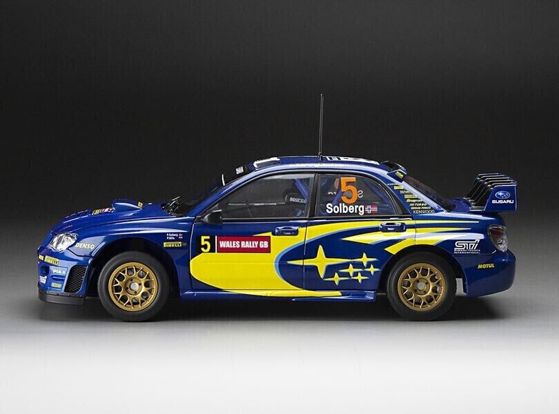 Sunstar 1:18 Subaru Impreza WRC06 #5 Solberg/Mills Wales Rally GB 2006 - 5580
