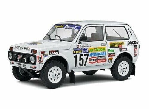 SOLIDO 1:18 Scale Diecast Model, Lada Niva 1983 Paris Dakar No.157 - 1807303