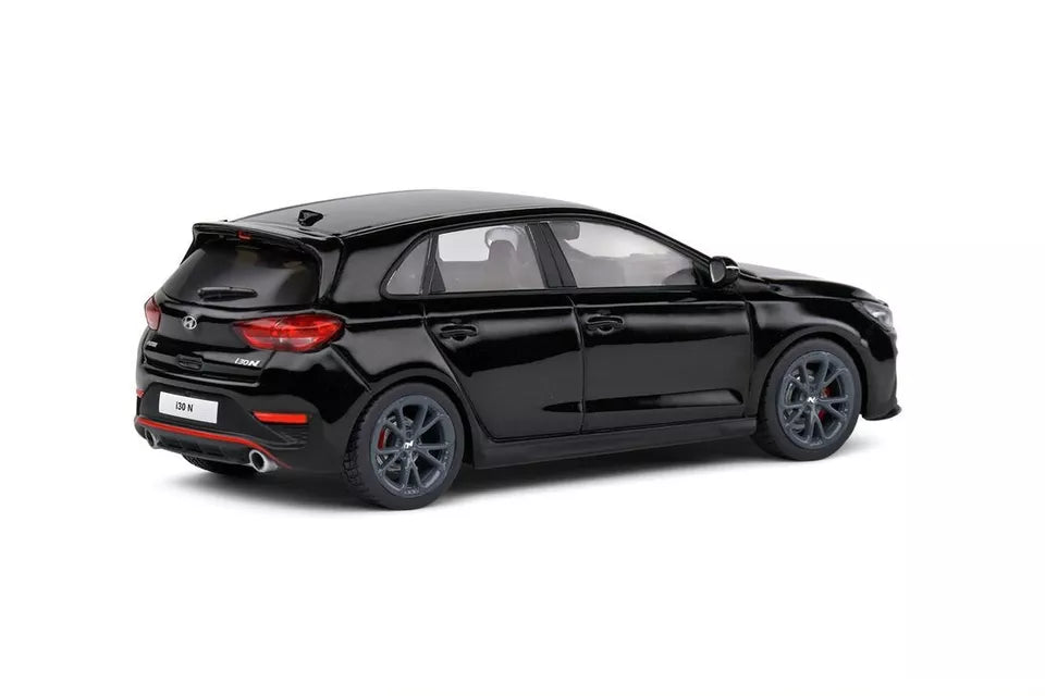 SOLIDO 1:43 Diecast, 2022 Hyundai i30 N, Phantom Black - S4314402
